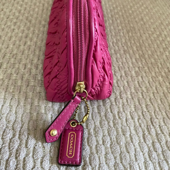 Coach Madison Chevron Nylon Cosmetic Case - Picture 5 of 8